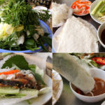 Thưởng thức cá lóc nướng cùng bánh tráng cuốn