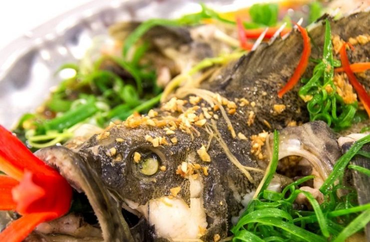 Hấp cá song xì dầu